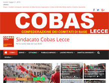 Tablet Screenshot of cobaslecce.it